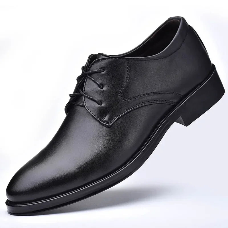 Customizable New Hot Selling Man Formal Black Leather Men Lace Up Oxfords Business Casual Shoes Tailor-made Suits MNX002069