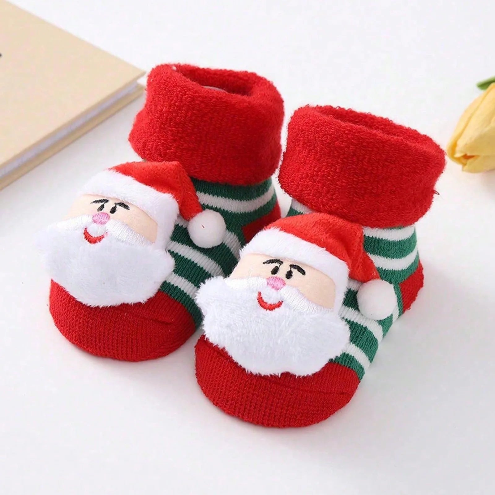 Kids Children's Socks for Girls Boys Non-slip Print Cotton Toddler Baby Christmas Socks for Newborns Infant Short Socks Clothing