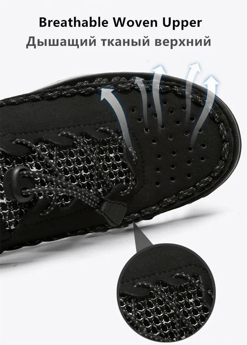 Summer New Sandals Fashion Handmade Weaving Casual Men Sandals Brand Designer Outdoor Walking Men's Shoes Summer Beach Shoes