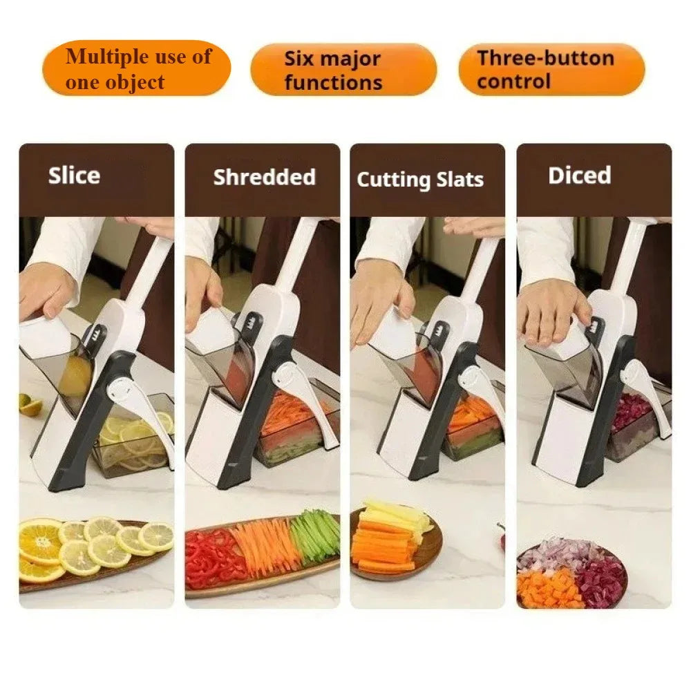 Manual Slicer Vegetable Cutter Vegetable Fruit Food Chopper Cutter Multifunction Adjustable Kitchen Accessories Home Gadgets