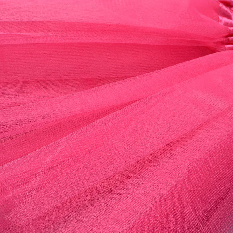 Girl Elastic Ballet Dancewear Tutus Mini Skirt For Birthday Party Dance 3 Layer Tulle Tutu Skirt for Kids Princess 2-8Y Girls