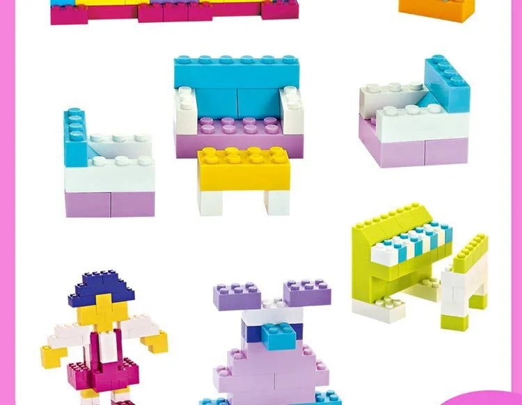 DIY creative building blocks big set city classic building blocks assemble birthday gift children's educational toys