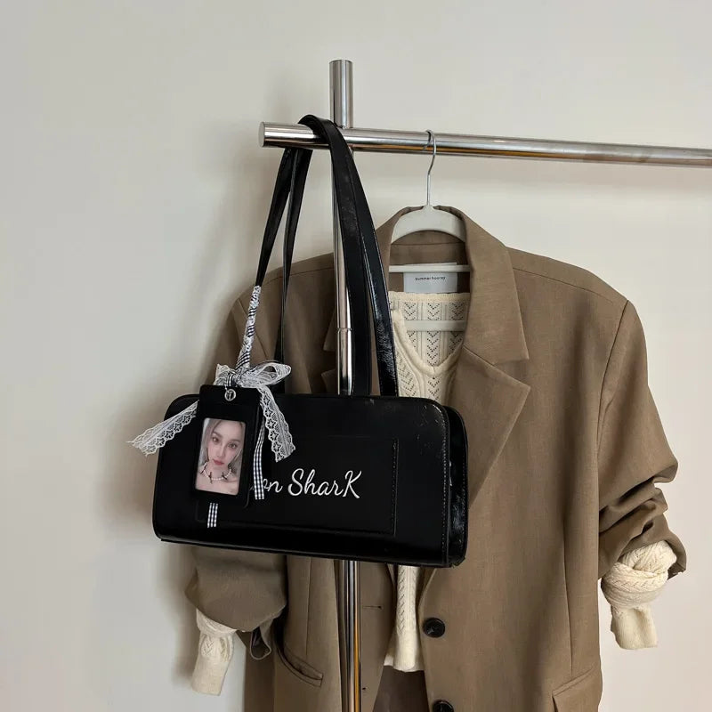 PU Leather Shoulder Bags For Women 2025 Trend Female Underarm Handbags And Purses Large Capacity Top Handle Tote Travel Bag