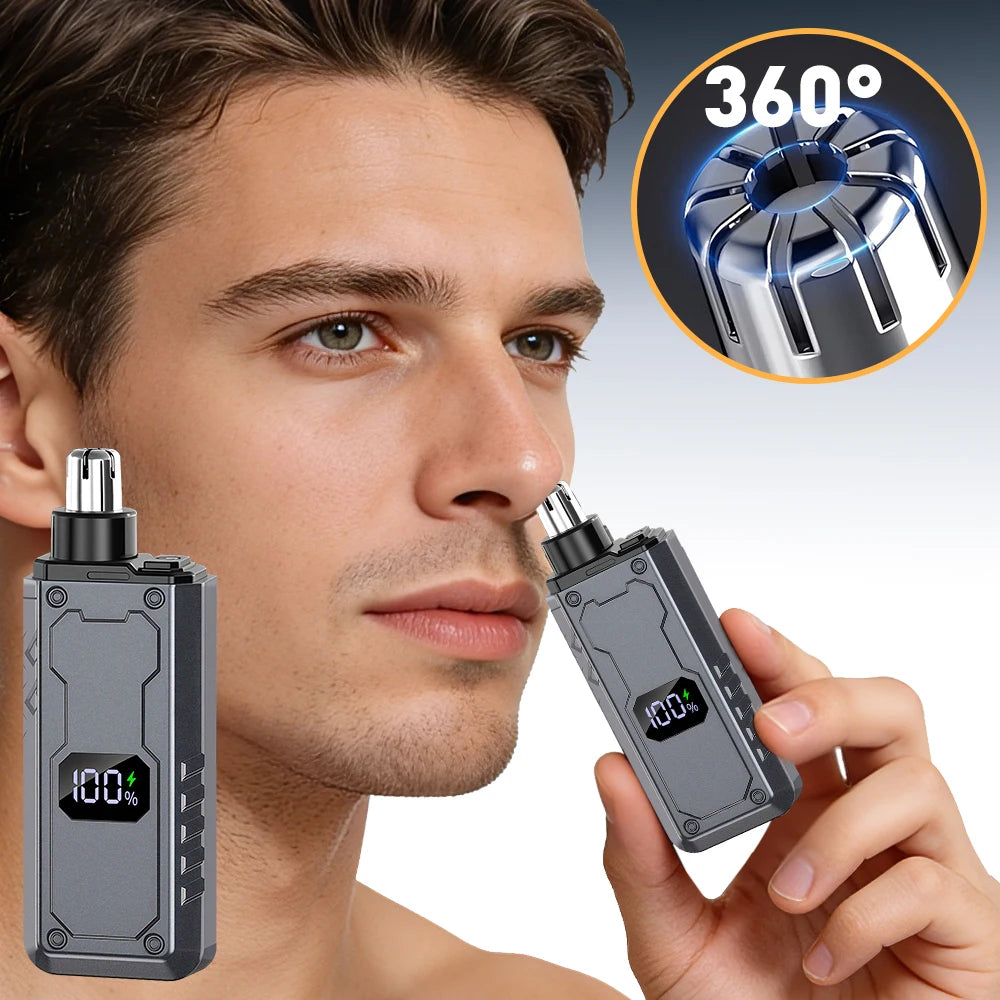 Electric Nose Hair Trimmer Implement Shaver Clipper For Men Women Neck Eyebrow Trimmer Shaver Man Clean Trimer Razor Remover Kit