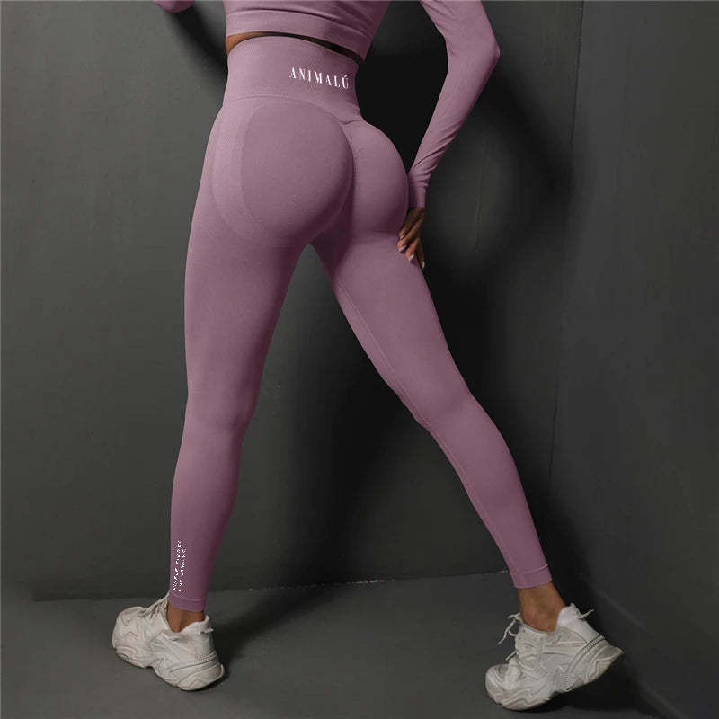 2025 ANIMALU Seamless Leggings Women Gym Yoga Pants Women's High Waist Legging Fitness Workout Tights Running Pants
