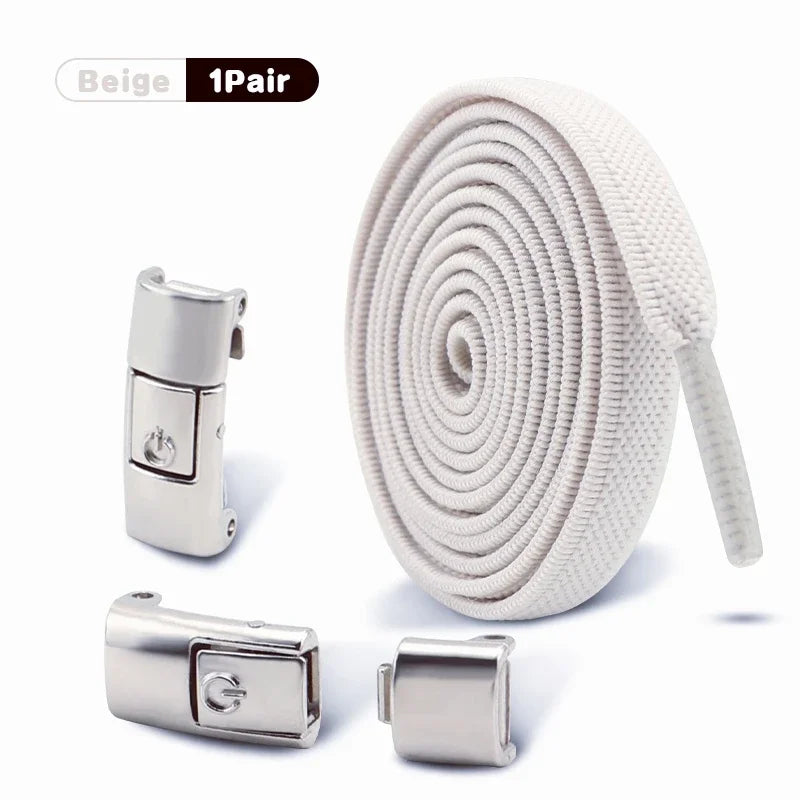 No Tie Shoe Laces Outdoor Sports Shoelaces Without Ties Elastic Laces Sneakers for Kids Adult Unisex Shoelace Shoes Accessories