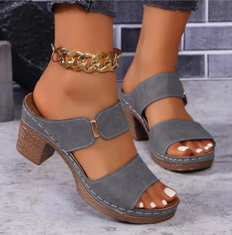 Summer Sandals Shoes Women Elegant Sandals Woman Slides Women Shoe Wedge Shoes Woman Breathable Footwear Female Slippers Woman
