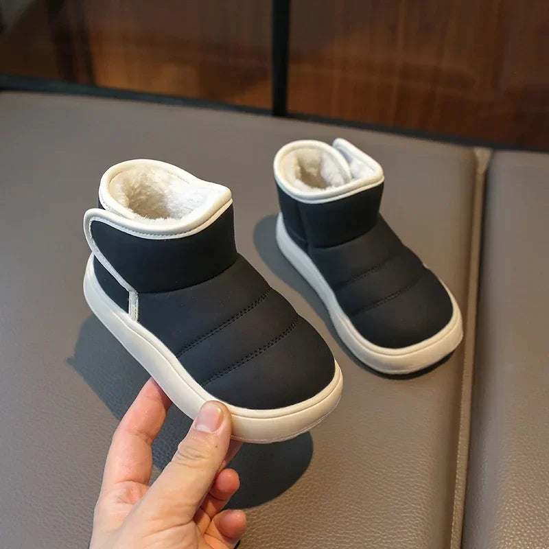 Autumn Winter Baby Boys Girls Snow Boots Children Outdoor Plush Shoes Anti-Slippery Infant Casual Shoes Waterproof Kids Boots