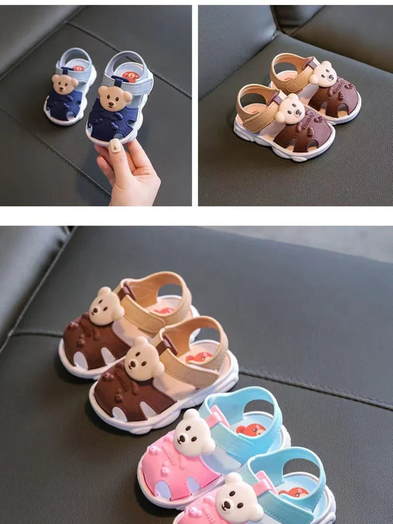 2026 Summer Baby Boys Girls Sandals Children Beach Sandals Cartoon Infant Toddler Shoes Comfortable Soft Sole Kids Student Shoes