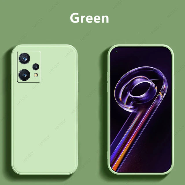 For Realme 9 Pro Plus Case Cover For Realme 9 Pro Plus Case Capa Shell Funda Soft Original Liquid Silicone Phone Bumper