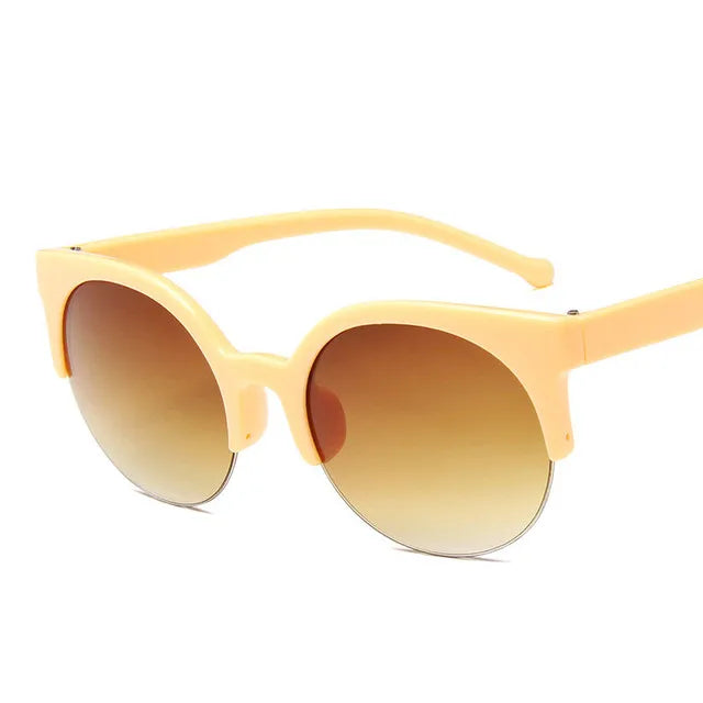 Cat Eye Women Sunglasses Oversized Sun Glasses Cat Eye Vintage Lens Mirror Female Eyewear Goggles for Women UV400 Gafas De Sol