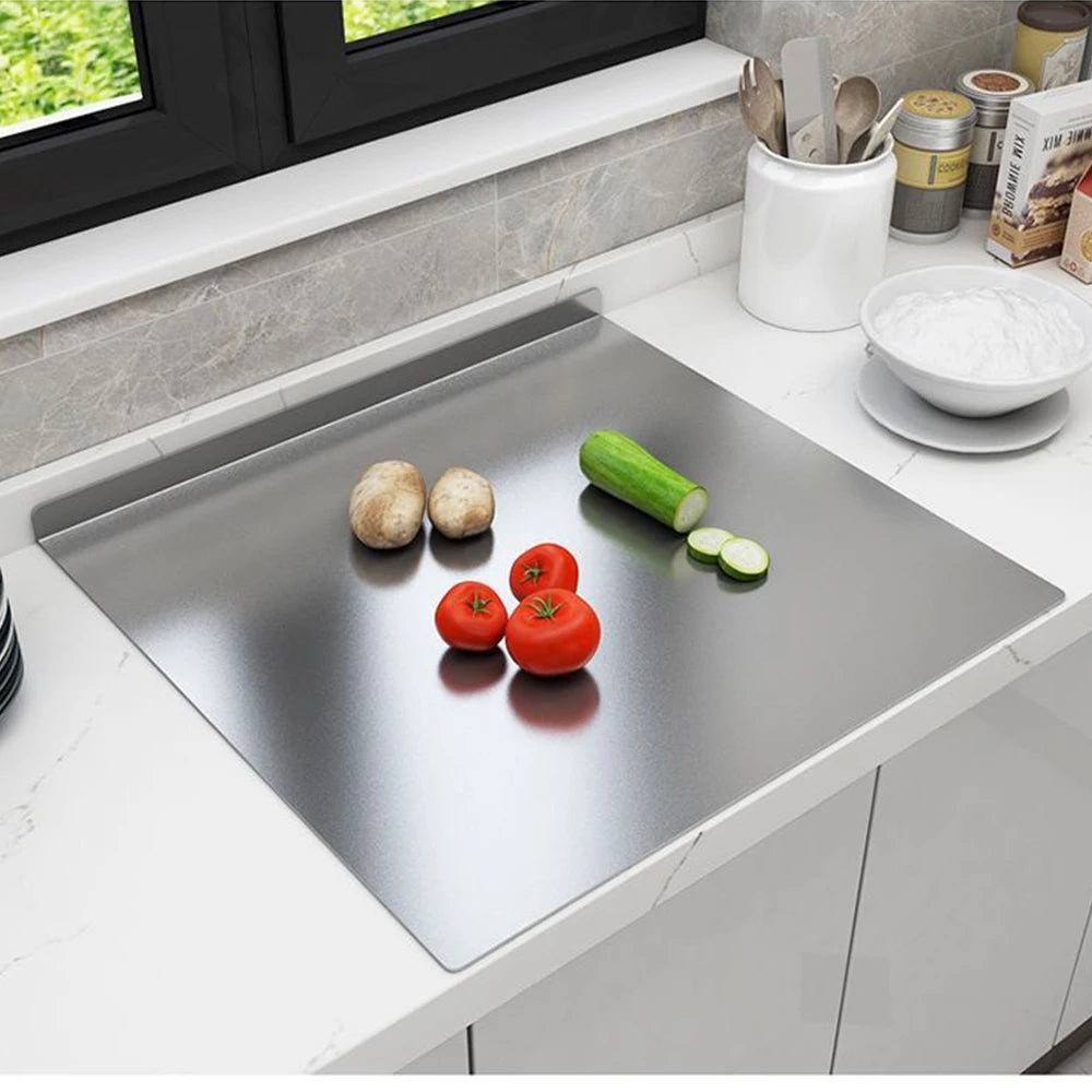 Stainless Steel Chopping Board L-Shaped Large Size Double Panel Multifunctional Home Kitchen Fruit Cutting And Kneading Panel