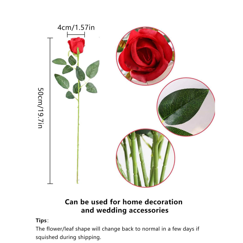 Artificial Flowers Silk Rose Festival Home Decor Bonsai Room Table Wedding Wreath Bridal Bouquet Outdoor Yard Garden Diy GiftBox