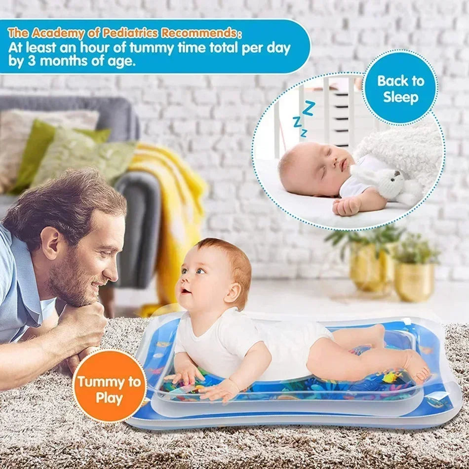 Baby Water Play Mat Inflatable Cushion PVC Infant Tummy Time Toddler Water Pad for Kids Early Education Developing Activity Toys