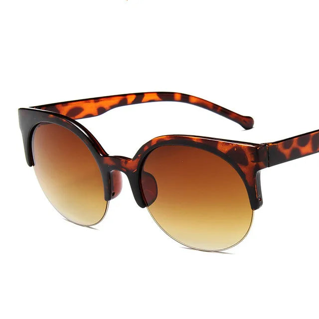 Cat Eye Women Sunglasses Oversized Sun Glasses Cat Eye Vintage Lens Mirror Female Eyewear Goggles for Women UV400 Gafas De Sol