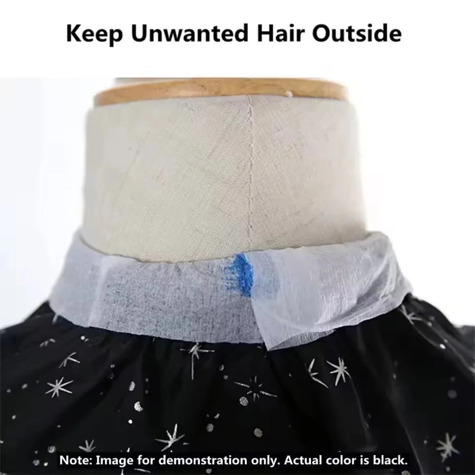 Marseilis1PCS/5PCS Neck Paper Black Salon Barber Hair Dresser Roll Cutting Dressing Hairdressing Collar Accessory Necks Covering