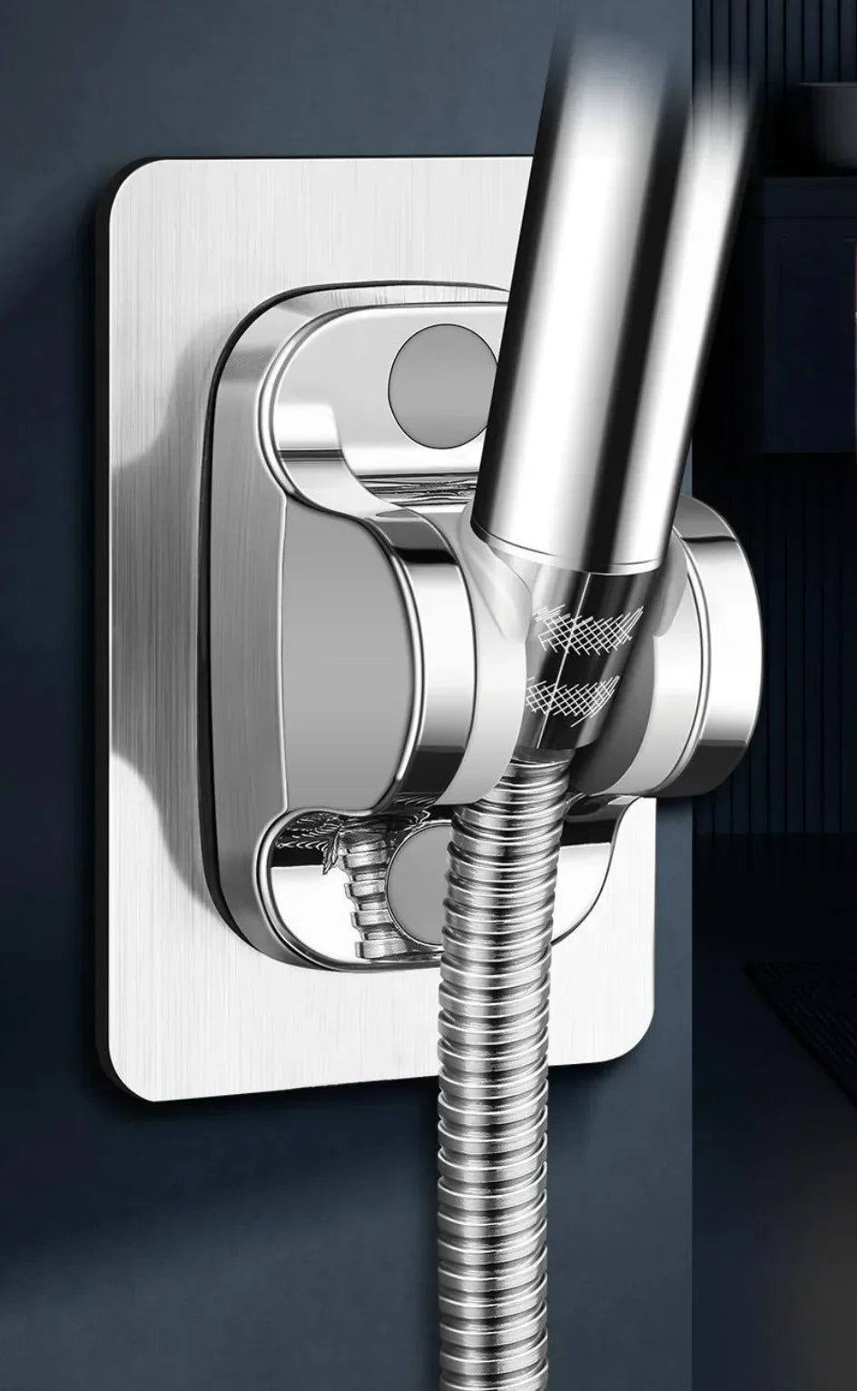 Universal Showerhead Holder Bracket Wall Mounted Punch Free Household Adjustable Shower Self Adhesive Bathroom Accessories