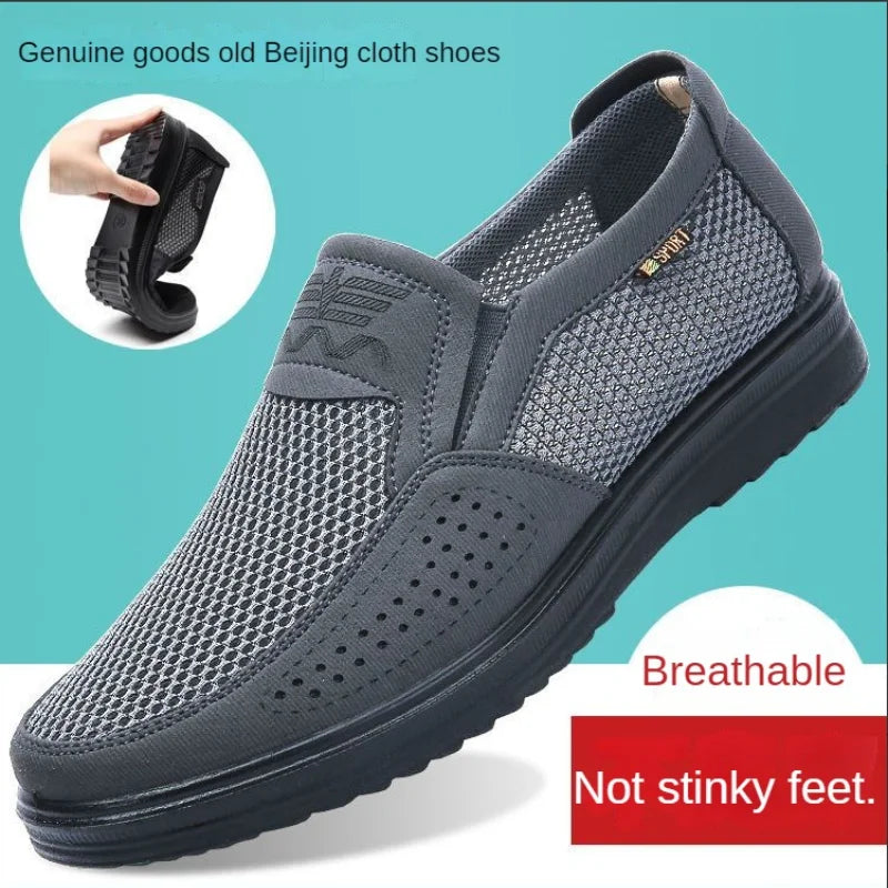 Men's Shoes 2025 Summer Casual Sneakers Breathable Mesh Chunky Sole Affordable Free Shipping