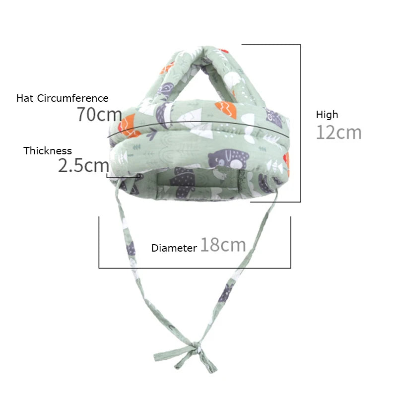 Soft Comfortable Head Security & Protection Adjustable Hats Baby Toddler Cap Anti-collision Protective Hat Baby Safety Helmet