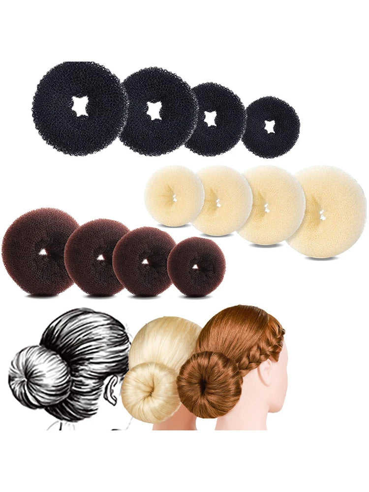 3PCS Maruki Head Hair Curler, Korean Style Versatile Hair Accessories, Fluffy Curled Lady Easy Big Ring Hair Styling Tools