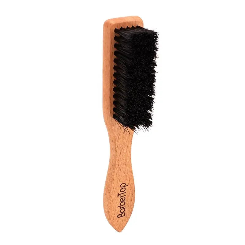 Hairdressing Wooden Handle Boar Bristle Cleaning Brush Soft Beard Cleaning Brush Men Barber Beard Shaving Styling Tools
