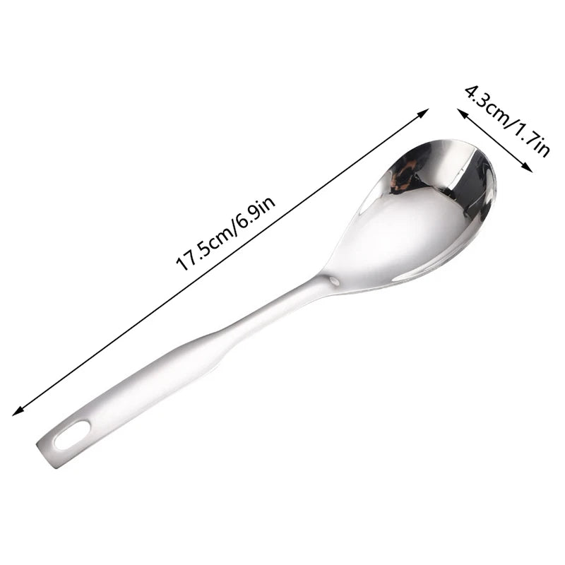 1PCS Stainless Steel Kitchen Spoon With Holes Cuisine Caviar Builder Roe Sauce Strainer Spoon Durable Kitchen Cooking Gadgets