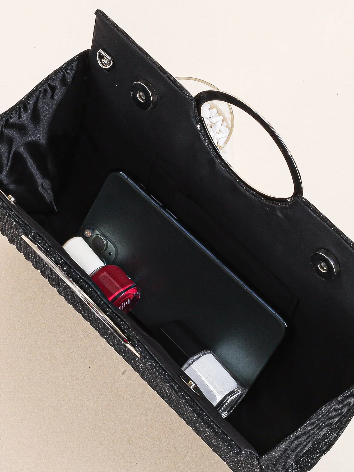 Women Crystal Oval  Handle Glitter Clutch Purses for Women Evening Bags Party Clutches Wedding Purses Cocktail Prom Handbags