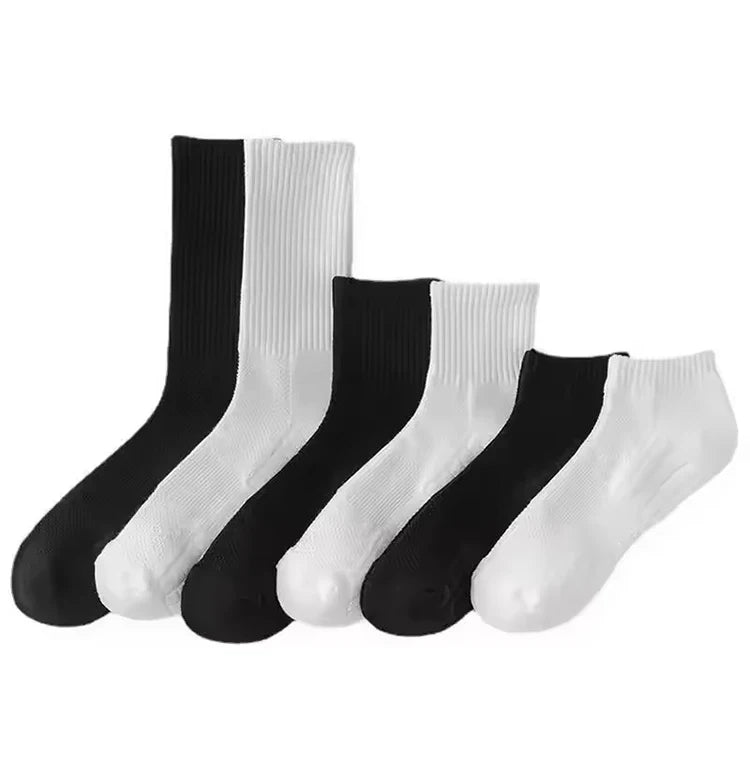 Men's Thick Bottom Sweat Absorbing and Breathable Sports Socks with Bottom Cushion for Running Professional Sports Men's Socks