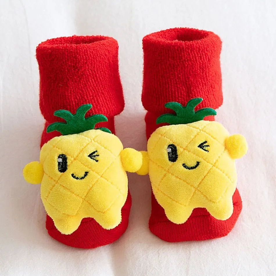 0-3 Years Children Clothing Accessories Infant Non-Skid Anti-Slip Stuff Boy Girl Floor Warm Christmas Stockings Kids Socks