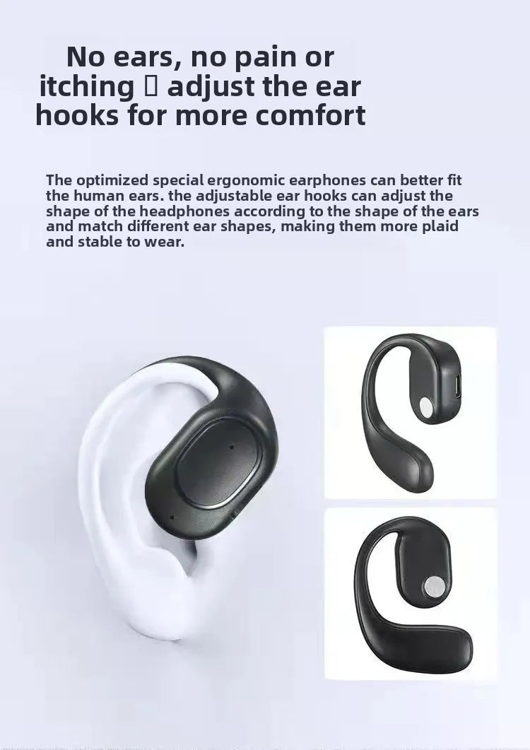 New Ear-hook Single Ear Buds Noise Cancelling Earphones for Running Comfortable Wireless Bluetooth Headset Dropshipping 2025