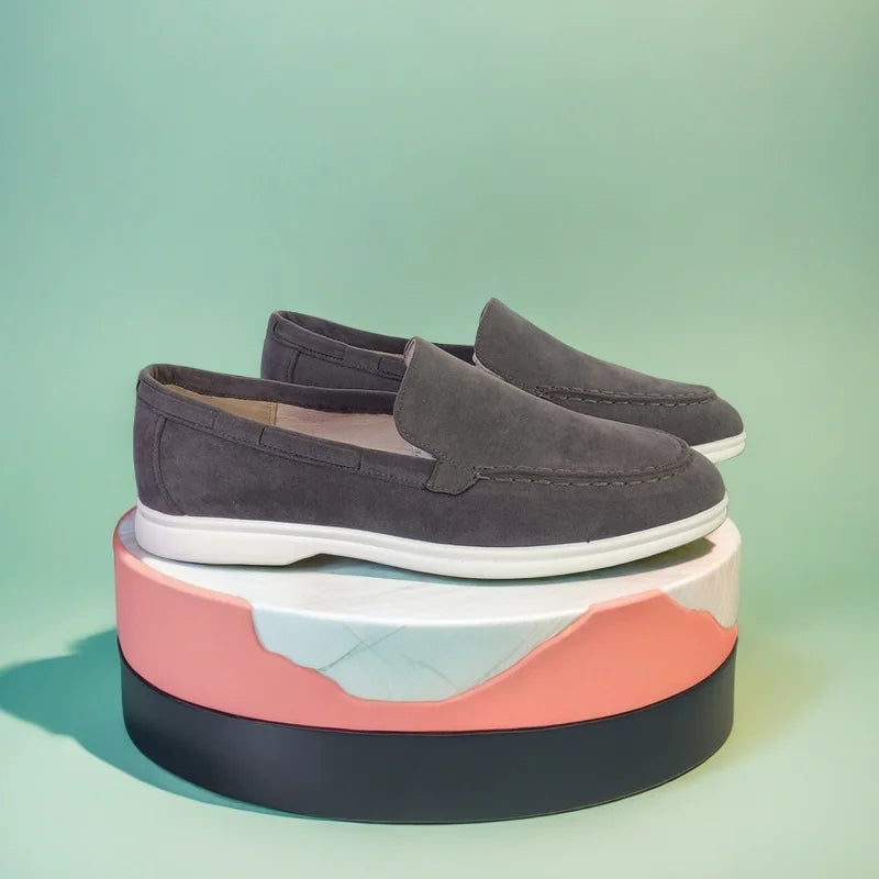 Male 2025 Classic Brand Suede Leather Loafers Men Casual Shoes Luxury Mens Breathable Slip on Driving Shoes Moccasins