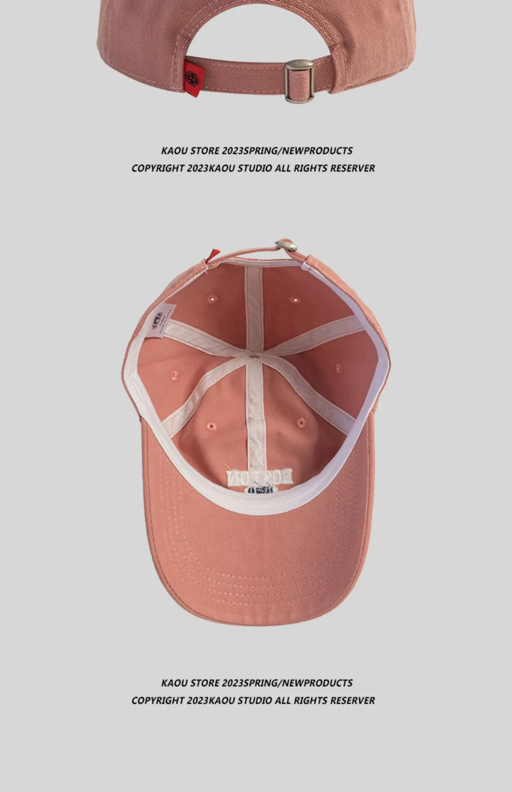 Hat Female Pink Ins Embroidered Peaked Cap Korean Style Versatile Curved Brim Trendy Men's Baseball Cap Spring and Autumn