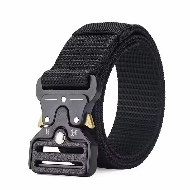 Durable Tactical-Grade Nylon Canvas Belt for Outdoor Hunting & Survival | Heavy-Duty Multi-Function Design for Men & Unisex Use