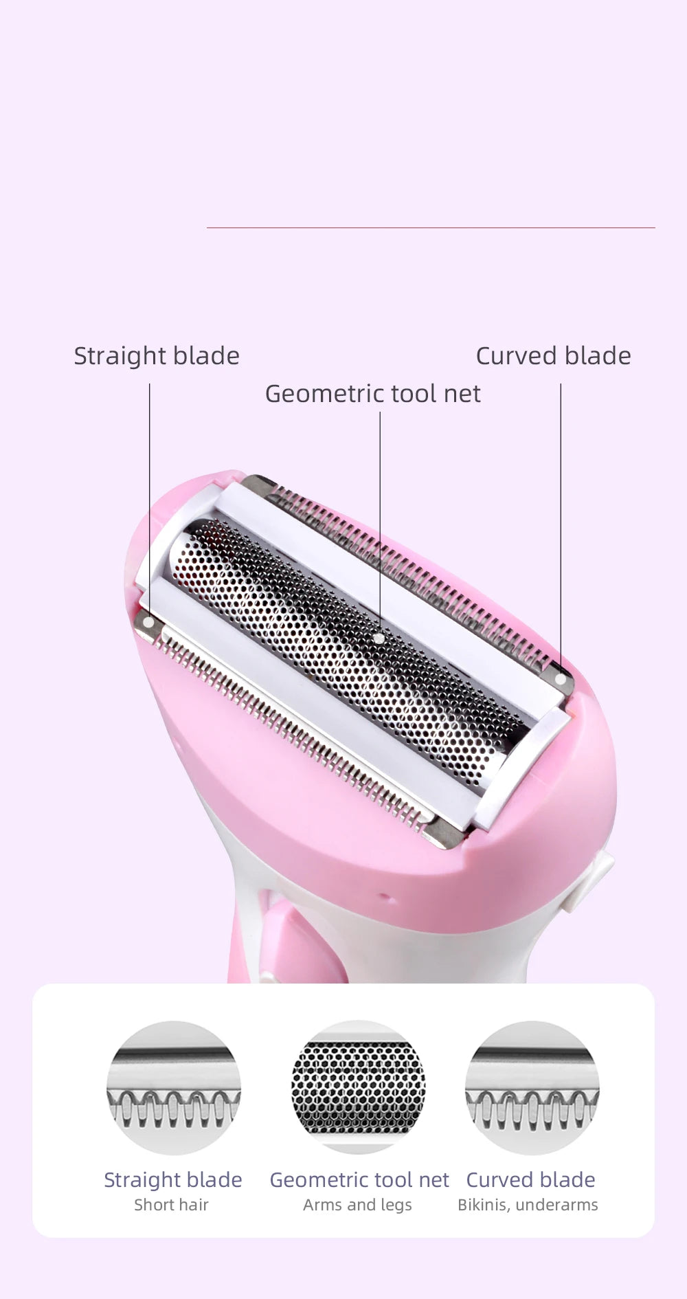 Kemei-3018 Women Shave Wool Device Knife Electric Shaver Wool Epilator Shaving For Lady Shaver Female Care KM-3018 Free Shipping