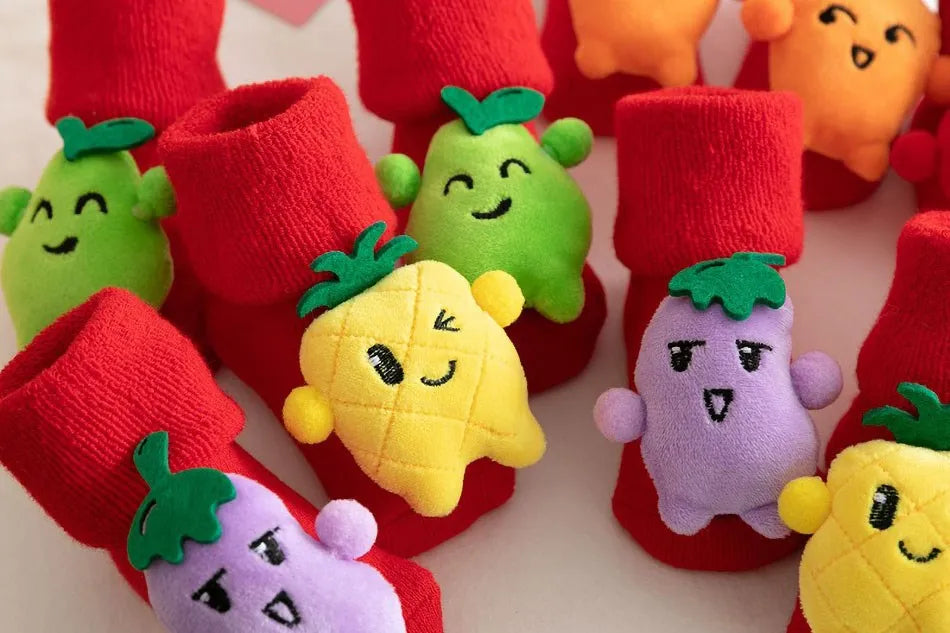 0-3 Years Children Clothing Accessories Infant Non-Skid Anti-Slip Stuff Boy Girl Floor Warm Christmas Stockings Kids Socks