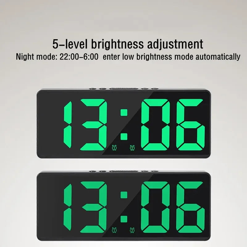 Electronics LED Alarm Clock Digital Children's Electronic Alarm Clock Bedside Table Desk Decorating Tabletop Desktop Clocks Home