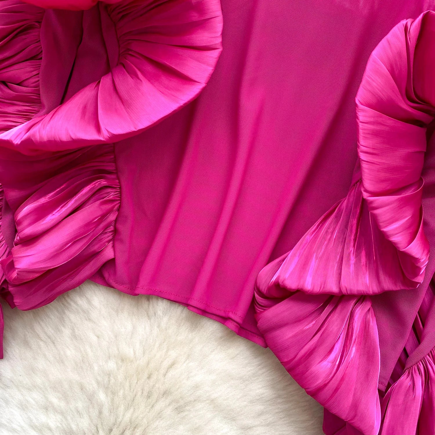 SINGREINY Autumn Ruffles Party Blouses Female O Neck Long Sleeves Temperament Mesh Shirts Women Senior Sheer Loose Thin Tops