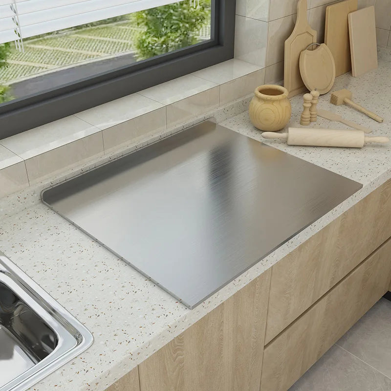 Stainless Steel Chopping Board L-Shaped Large Size Double Panel Multifunctional Home Kitchen Fruit Cutting And Kneading Panel