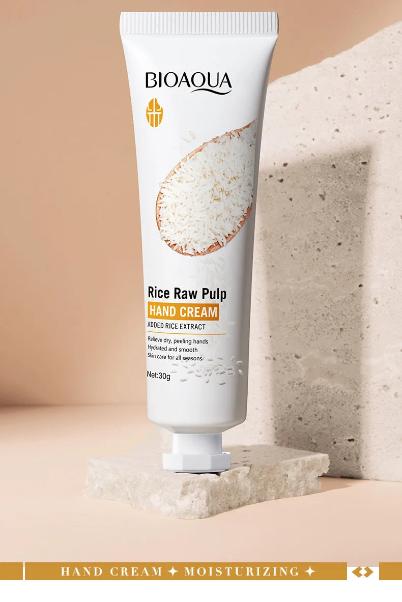 BIOAQUA White Rice Hand Cream Whitening Moisturizing Nourishing Anti-aging Handcream Hands Skin Care Products