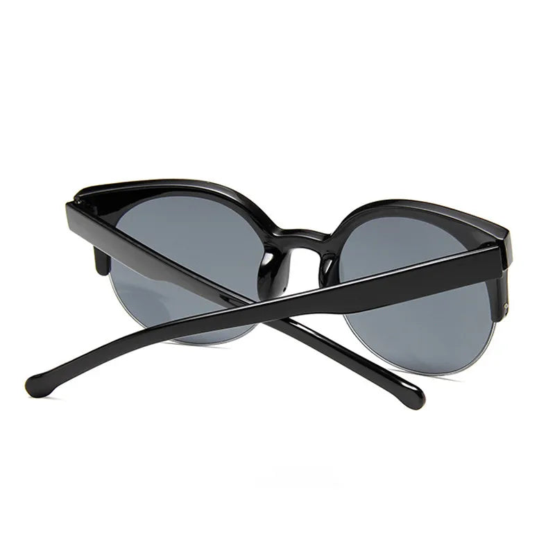 Cat Eye Women Sunglasses Oversized Sun Glasses Cat Eye Vintage Lens Mirror Female Eyewear Goggles for Women UV400 Gafas De Sol