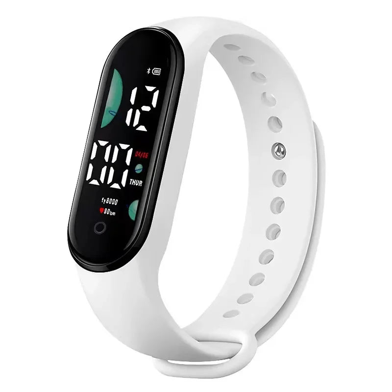 Fashion Sports Watch Electronic LED Digital Wristwatch for Women Casual Simple Silicone Touch Waterproof Bracelet Clock