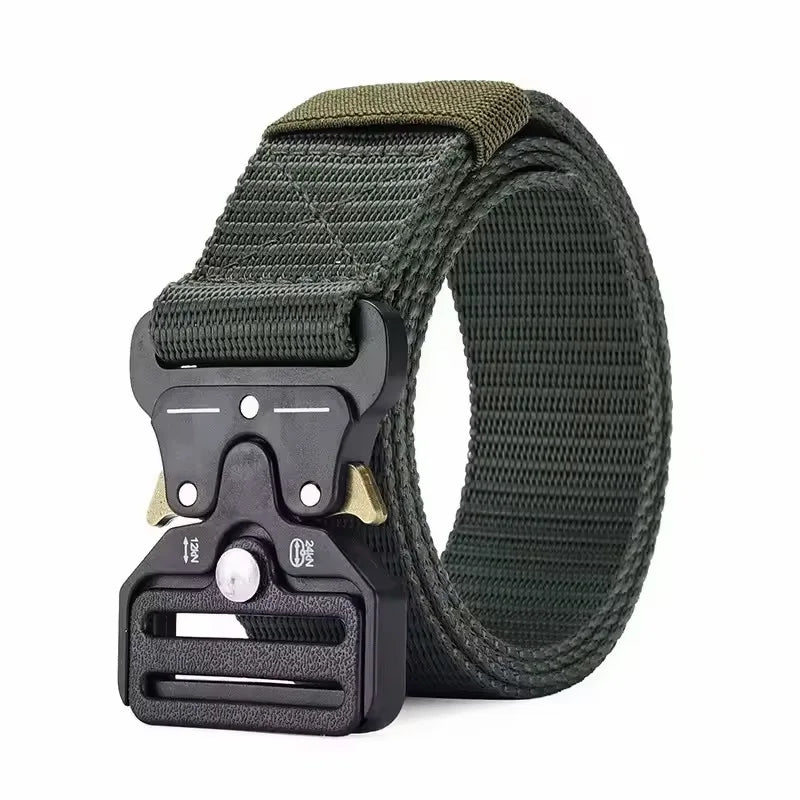 Durable Tactical-Grade Nylon Canvas Belt for Outdoor Hunting & Survival | Heavy-Duty Multi-Function Design for Men & Unisex Use