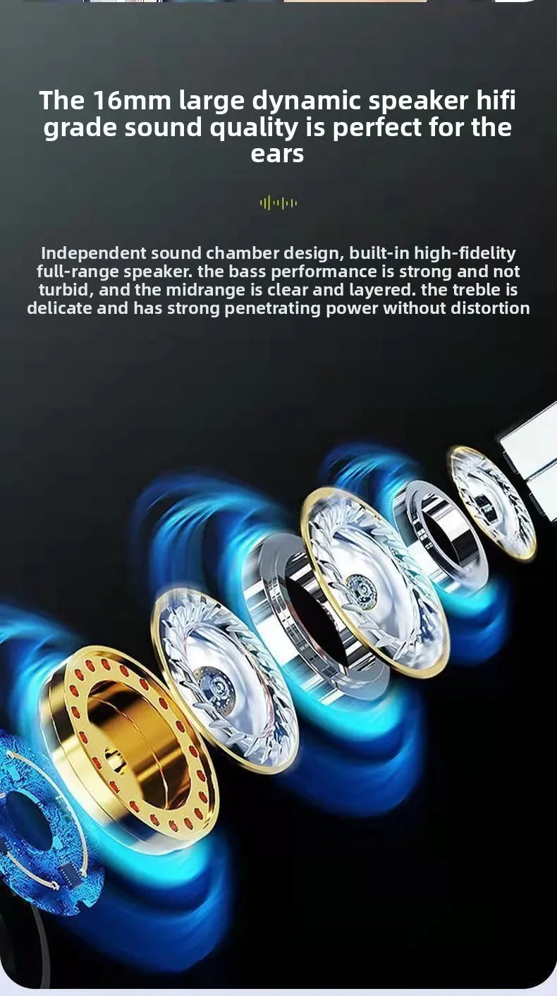 New Ear-hook Single Ear Buds Noise Cancelling Earphones for Running Comfortable Wireless Bluetooth Headset Dropshipping 2025