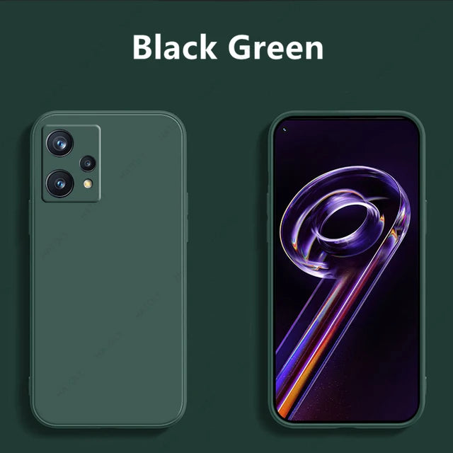 For Realme 9 Pro Plus Case Cover For Realme 9 Pro Plus Case Capa Shell Funda Soft Original Liquid Silicone Phone Bumper