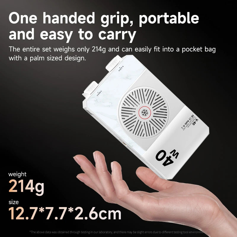 New 40W LED Camera Light 2500K-9000K Bi-Color 4400mAh Video Lamp Handle Portable Light Photography Light With CCT On Camera