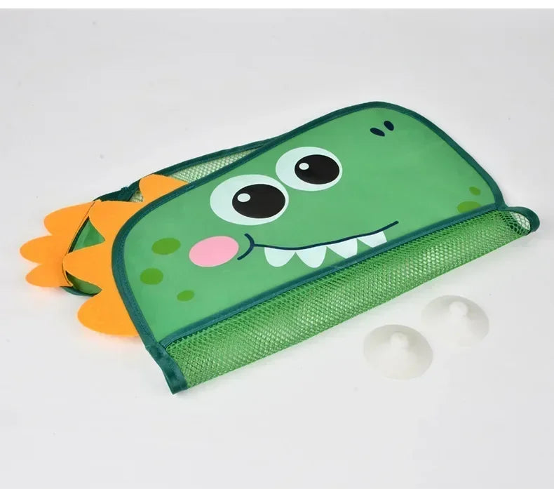 Organizer Kids Tidy Storage Suction Bathroom Bathtub Doll Hanging Bag  Dinosaur Animal Baby Bath Toys Basket Mesh Bag Water Toys