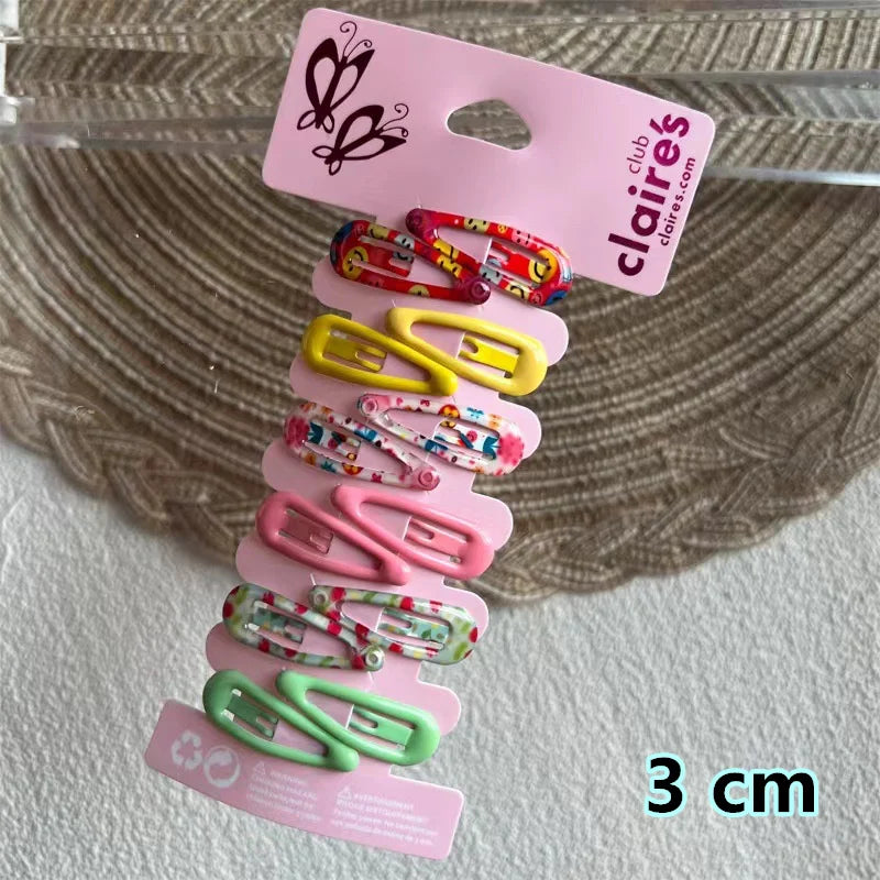 2025 New Cartoon Cute Printed Hairpins Set Women Girls Child Hairgrips Hair Clips Pins Barrettes Accessories Hairclip Headdress