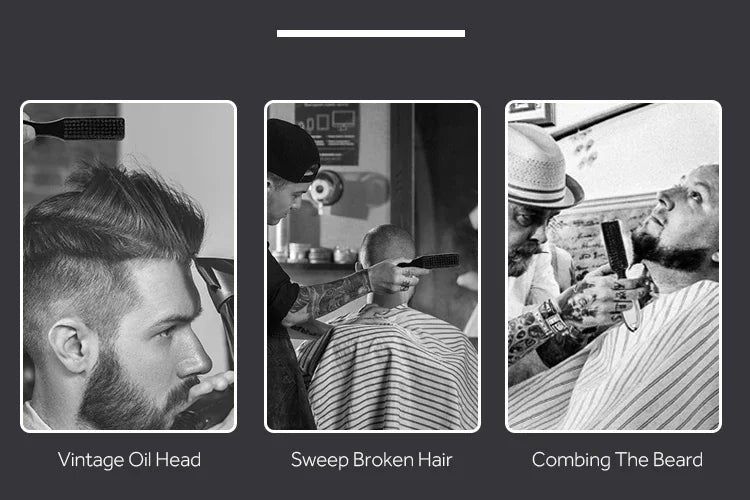 Professional Solid Wood Hairdressing Soft Hair Cleaning Brush Barber Neck Duster Brush Hair Remove Comb Hair Styling Tools Combs