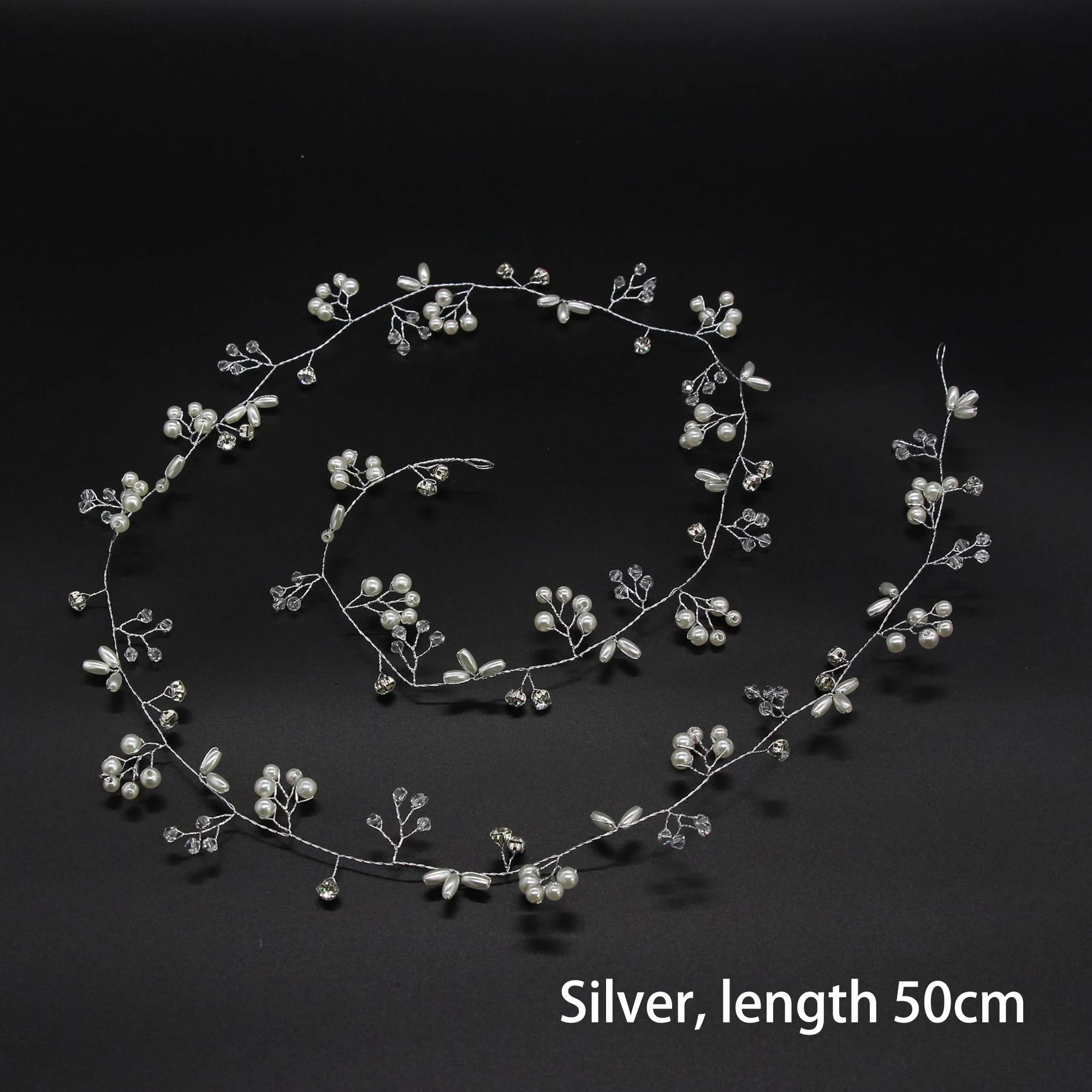 Fashion Clear Bridal Tiara Headbands for Women Wedding Hair Jewelry Accessories Handmade Leaf Bride Headdress Hair Ornaments