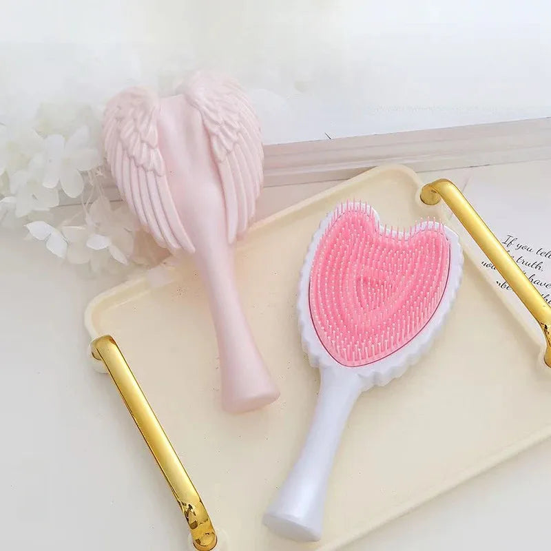 Professional Anti-Knot Comb Mini Angel Hair Smoothing Comb Anti-static Massage Scalp Comb Portable Salon Hairdressing Tool